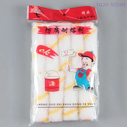 10pcs 4 inch Craft Paint Foam Rollers Decorative Corner Roller Sponge Tool Sets