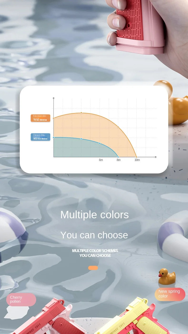 water gun 1911 shape Play Water Water Gun Manual operation running fire water gun Outdoor Water Children Festival birthday Gift