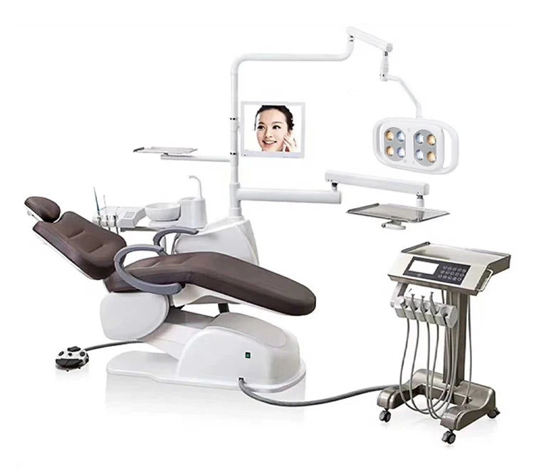 Dental Oral Light 8Bulds LED With Smart Sensor Switch Adjustable Brightness Surgical Lamp Dentistry Induction Yellow White Light