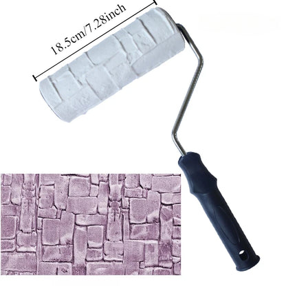 Paint Roller Painting Tool for Wall Rubber Protection Stamp Polyurethane Textured Paint Pottery Wheel Embossed Paint Roller