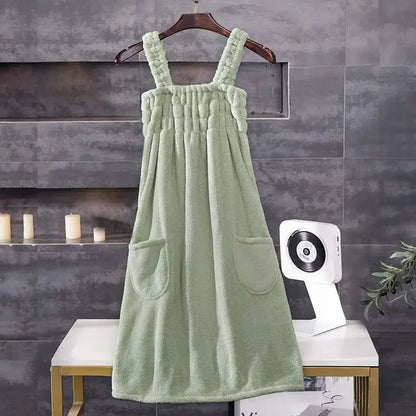 82x140cm Large Bath towels For Body coral velvet Bath Skirt  Fashion Lady Wearable Fast Drying Beach Spa Bathrobes Bath Towels