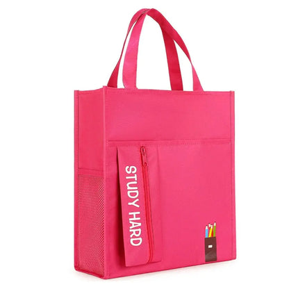 Shopping Bag Student Tutorial Bags Portable Travel Bag Children Art Bag Large Capacity Multi-functional School Information Bag