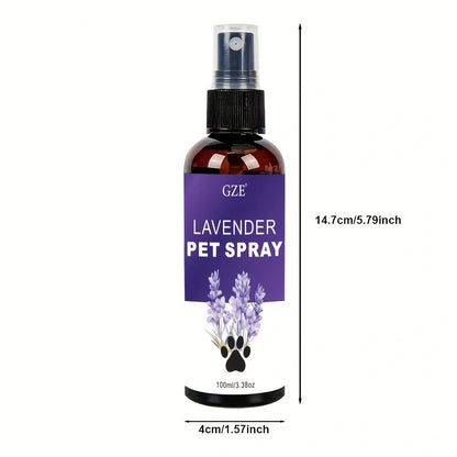 GZE Lavender Cat and Dog Repellent Spray - Natural Pet Repellent for Indoor and Outdoor Use - Long Lasting Formula for Training