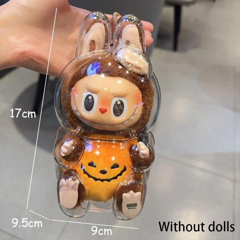 LABUBU Have A Seat Transparent Case Labubu Plastic Case Backpack Charms
