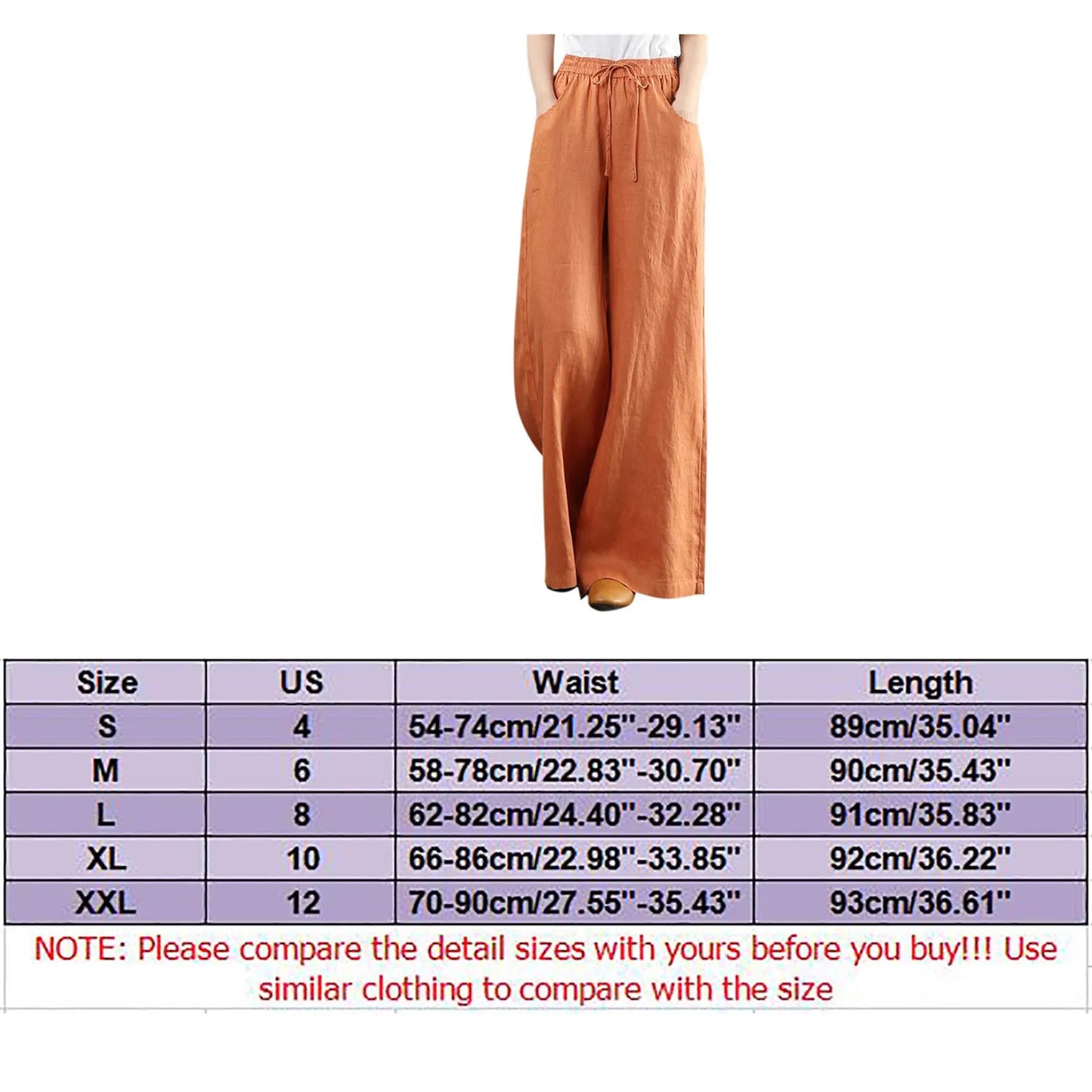 Women Summer High Waisted Palazzo Pants Wide Leg Long Pant Trousers With Pocket Internet celebrity new hot selling