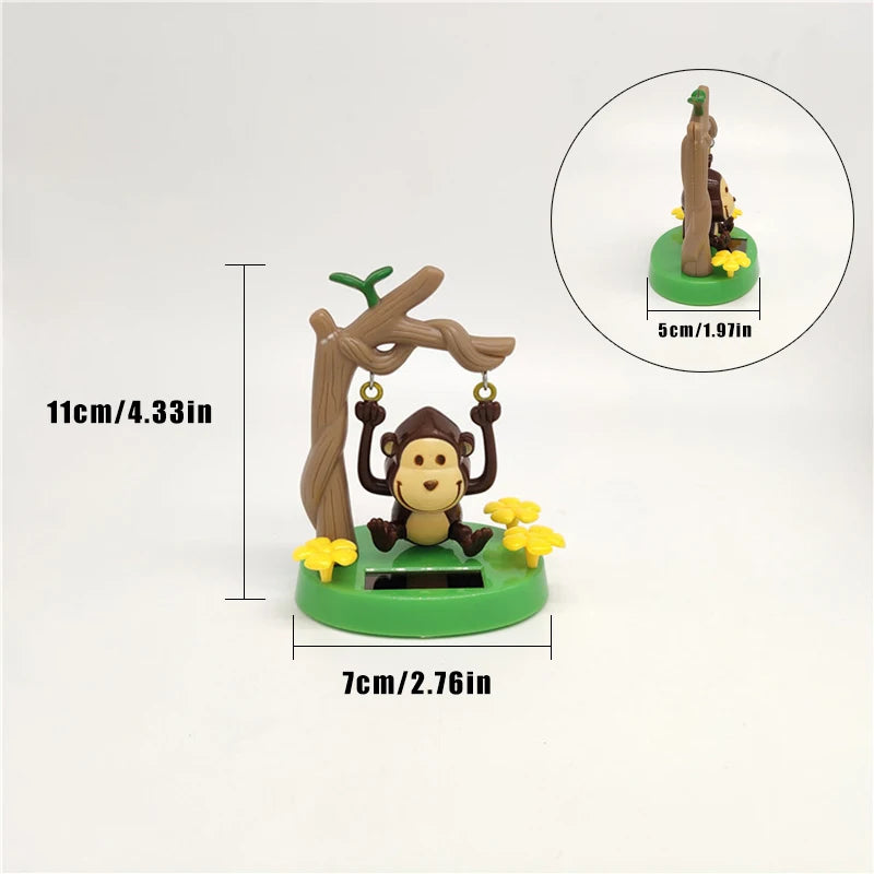 Solar Energy Accessories Shaking Head Doll Swing Monkey Gift CreativeInterior Decoration Car Accessories Car Doll Accessories
