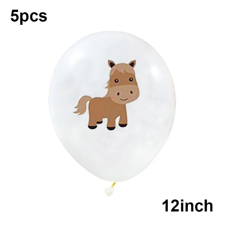 Farm Birthday Party Supplies Animal Farm Paper Plate Pig Sheep Chicken Horses Cows Shape Dinnerware Farm Animal Party Decoration
