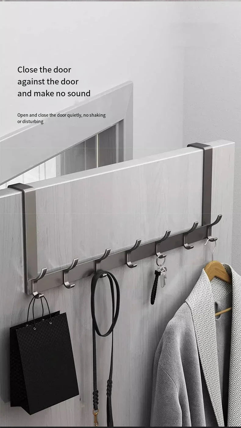 Hooks Over The Door Home Organizer Rack Clothes Coat Hat Towel Hanger Bathroom Accessories Holder Door Hang Quick Installation