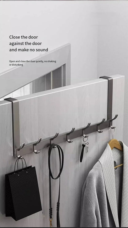 Hooks Over The Door Home Organizer Rack Clothes Coat Hat Towel Hanger Bathroom Accessories Holder Door Hang Quick Installation
