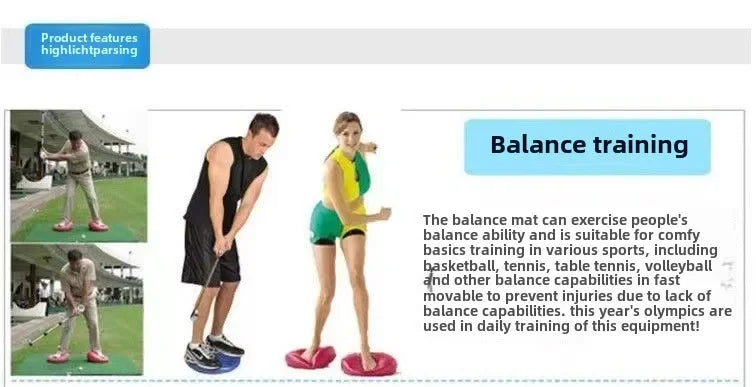 Massage Comfort Pillow Yoga Balance Yoga Mat Pilates Exercise Yoga Mat Inflatable PVC Mat