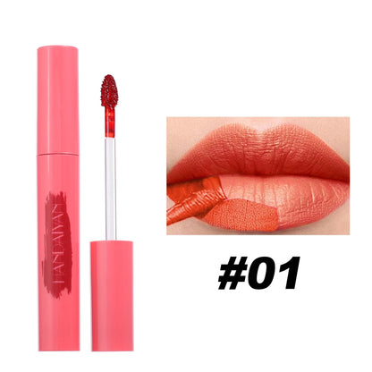 Handaiyan Lip Gloss Longlasting Lip Liner Brown Lipstick Liquid Matte Waterproof Lipgloss Lip Stain Tint Glaze Makeup