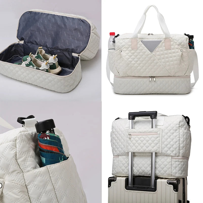 Large Capacity Travel Bags Luggage Organizer Bag Handbag Waterproof Portable Foldable Travel Clothes Storage Bag Shoulder Bags