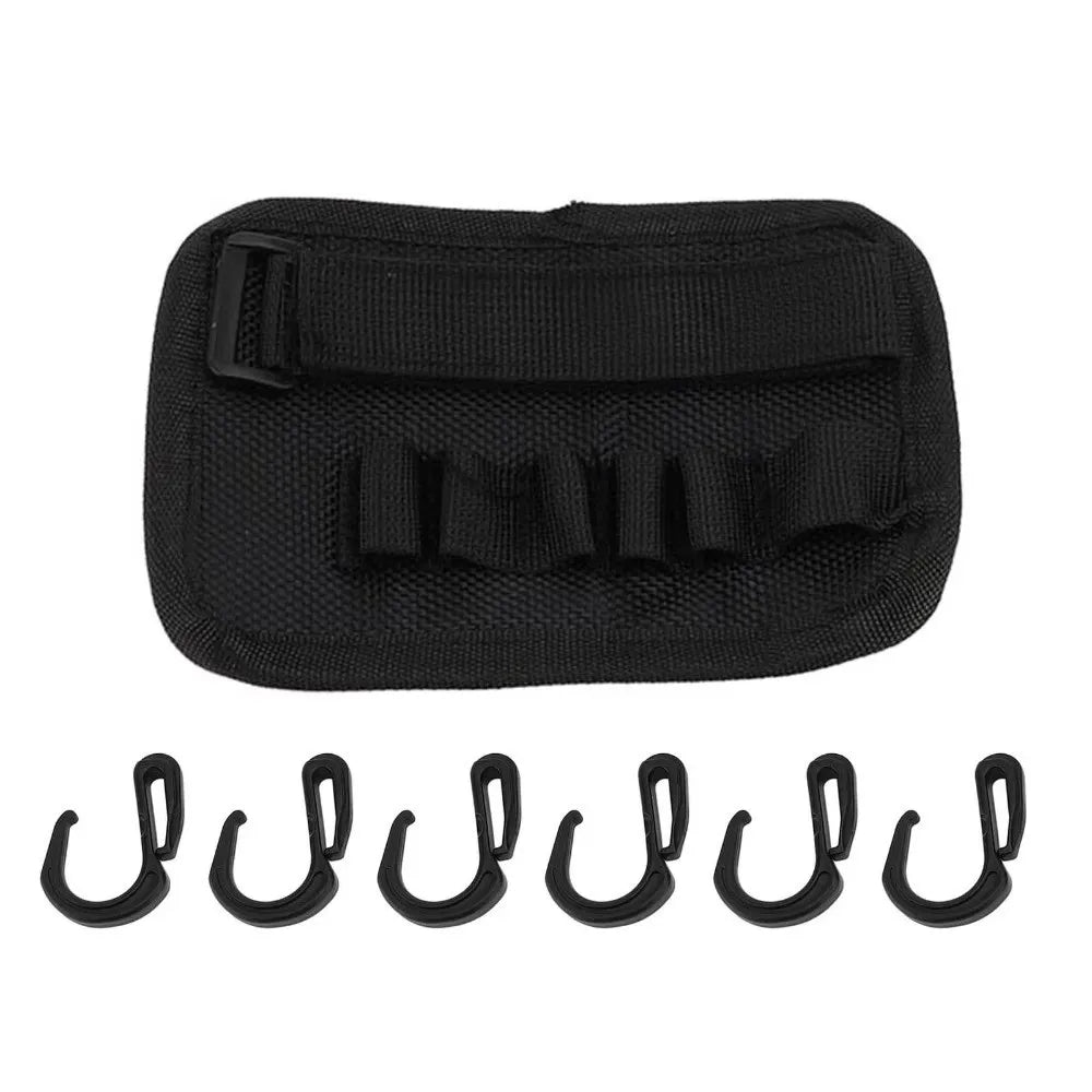 4/6 Hooks Beach Umbrella Hanging Hook Versatile Detachable Sun Umbrella Storage Holder Wear-resistant Space-saving