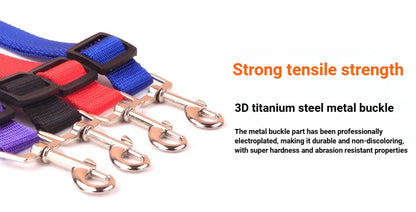 Car Seat Belt Pet Seat Adjustable Vehicle Pet Cat Dog Harness Lead Clip Safety Lever Traction Collars Dogs Accessoires