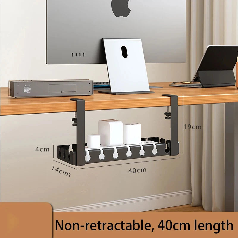 Desk Cable Management Tray,Wire Management, Cable Tray with Clamp for Wire Organizers,Computer Cord Rack for Office,Home