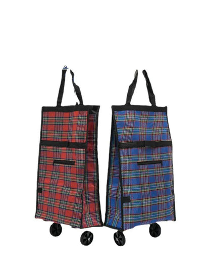 Portable Folding Reusable Shopping Bags Small Pull Cart Buy Shopping On Wheels Bags Buy Fruit Vegetables Bag Food Organizer