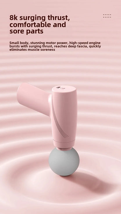 New Portable Mini Fascia Gun Multi-Stage Massage Gun Muscle Relaxation Massage Equipment Portable Vibration Massager