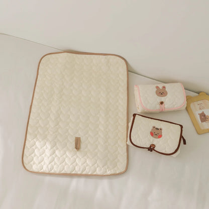 Waterproof Baby Diaper Mat Portable Cotton Changing Pad Cover for Newborn Cartoon Changing Table Baby Items