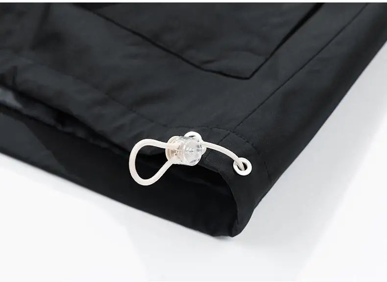 Oversize Men Jacket Coats Windbreaker Trench 6XL 7XL 8XL Plus Size Hooded Waterproof Black Bomber Camping Loose Thin Softshell