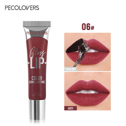 New Lip Stain Peel Off and Reveal - Long Lasting Waterproof Pink Lip Tint Transfer Proof Natural Lip Stain