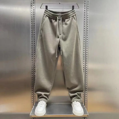 Outdoor Joggers Sweatpants Solid Color Casual Trousers High Quality Cotton Men's Brand Pants