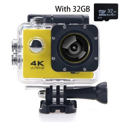 4k HD Mini Action Camera WiFi Remote Control Sport Camera Underwater Waterproof Video Recording Cameras Action Video Cameras