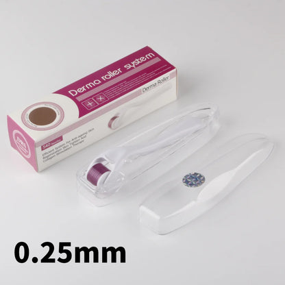 540 Derma Roller for Hair Beard Regrowth 0.2/0.25/0.3mm Titanium Needles Anti Acne Remove Wrinkles Skin Care Roller