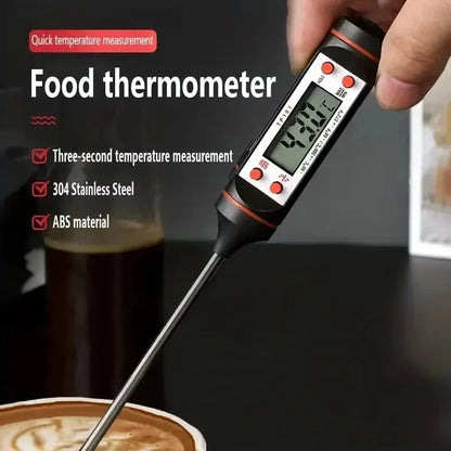 Kitchen Food Baking Digital Thermometer New Meat Thermometer Electronic Probe Type Digital Display Liquid Grill Thermometer