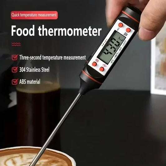 Kitchen Food Baking Digital Thermometer New Meat Thermometer Electronic Probe Type Digital Display Liquid Grill Thermometer