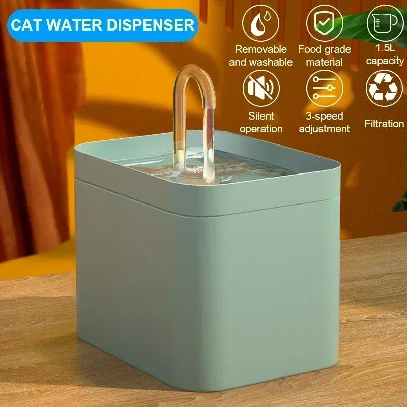15L Ultra Quiet USB Pet Fountain with Built in Filter for Cats Dogs Auto Fill Water Dispenser Noise Free Hydration Bowl