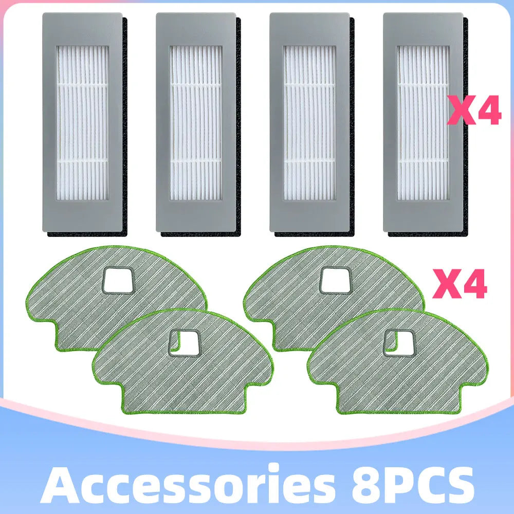 For iRobot Roomba Combo 111 / 113 R113840 Main Side Brush Hepa Filter Mop Cloths Replacement Part Robot Vacuums Accessory