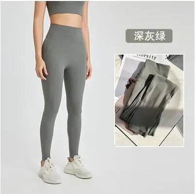 No need wear Underware Yoga Sport Pant Fitness Workout Tights and Soft Women High Waist Running Gym Leggings