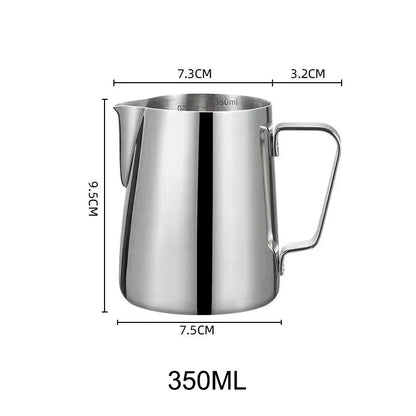 Coffee Milk Frothing Pitcher Jug Stainless Steel With Scale Espresso Steaming Pitchers Professional Milk Foam Jug Barista Craft