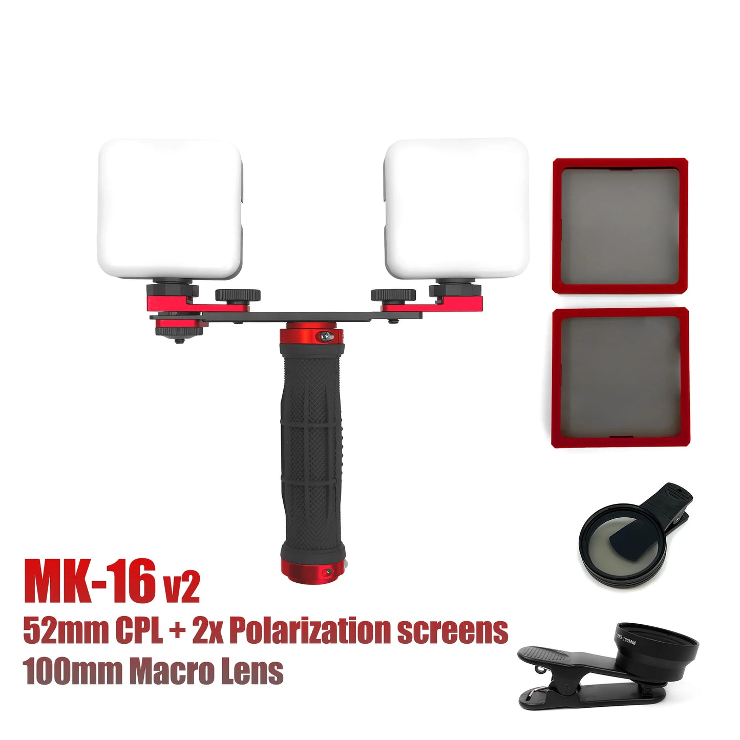 Dental Photo LED Light. Dental Photography Light. Macro, Polarizer, Intraoral, Denture Photo With Phone Lamp For Dentistry