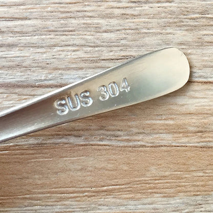 Stainless Steel Coffee Spoon Tableware Household Seasoning Spoon Creative Short Round Dessert Spoon Mixing Spoon