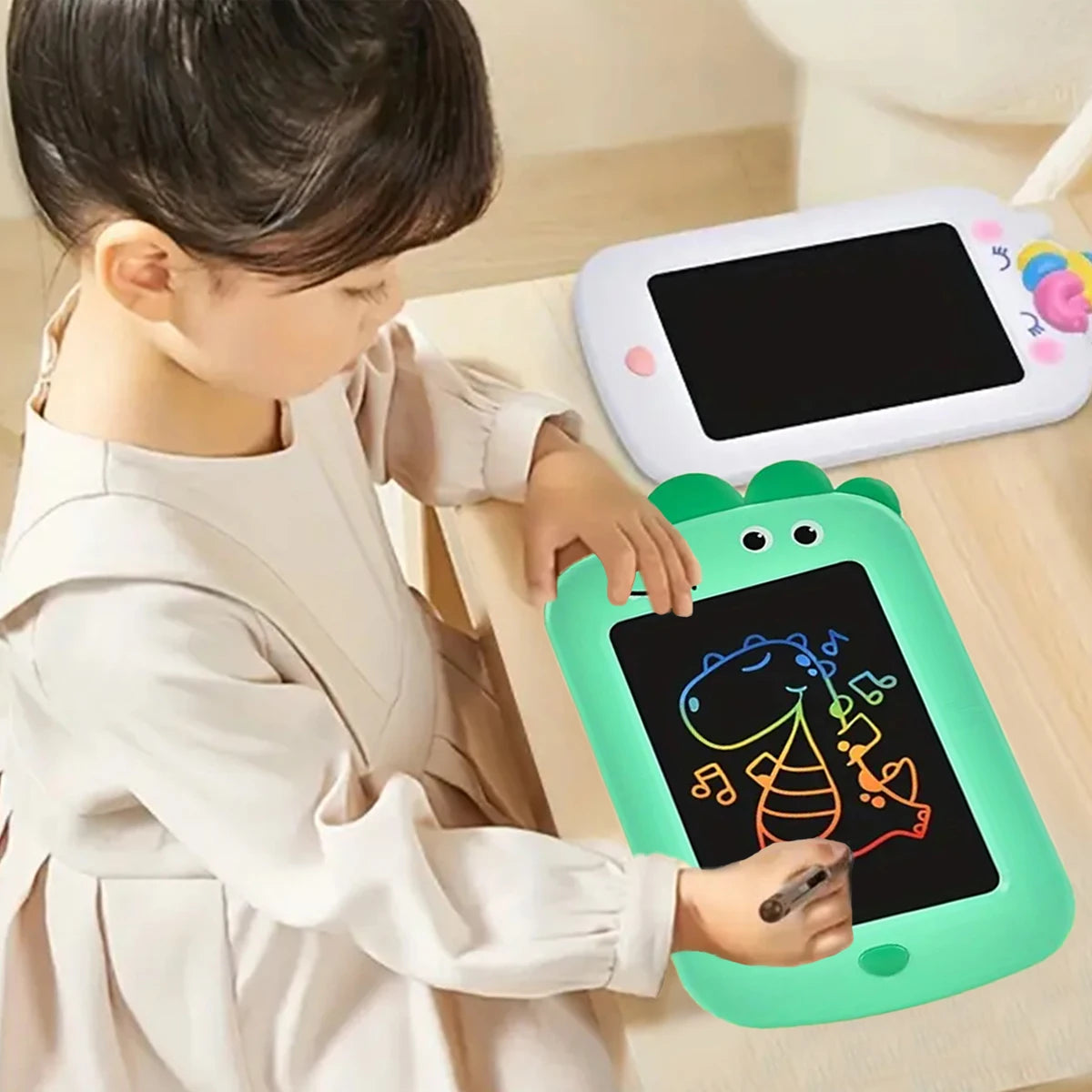 LCD Writing Tablet for Kids , Colorful Doodle Board Drawing Tablet with Lock Function, Erasable Reusable Writing Pad 8.5 Inch