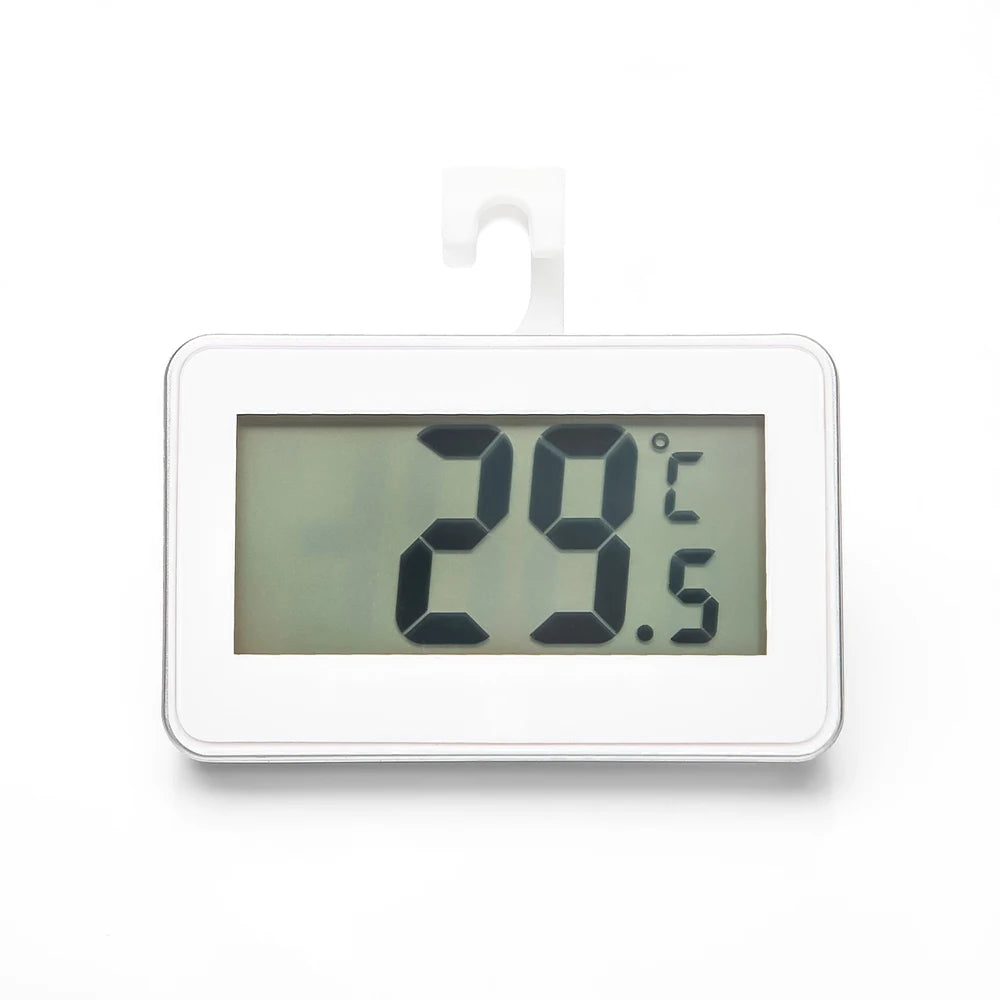 Digital Fridge / Freezer Thermometer Household Thermograph Humidity Meter IPX3 Waterproof LCD Display Wireless & Hanging Hook