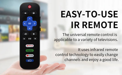 RC280A Replacement Remote Control Only for Roku TV for TCL Roku/Hisense Roku/Onn Roku/Philips Roku TVs(Not for Stick and Box)