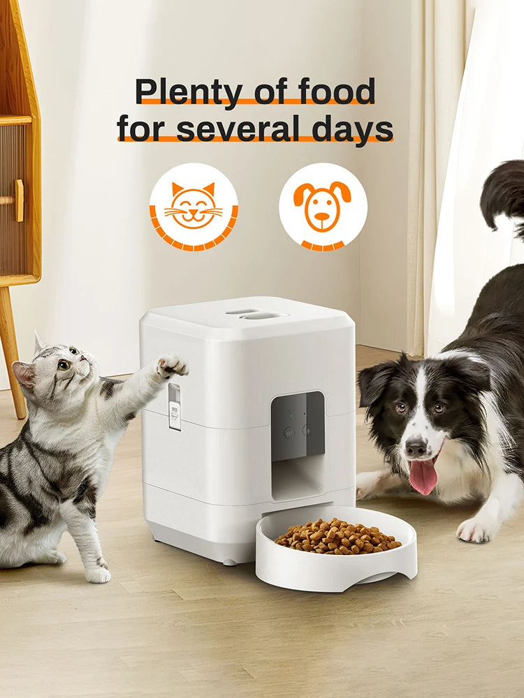 New Automatic Pet Feeder WiFi Version Automatic Cat Food Distributor Intelligently Controlled Pet Feeder Dog Feeder Pet Supplies