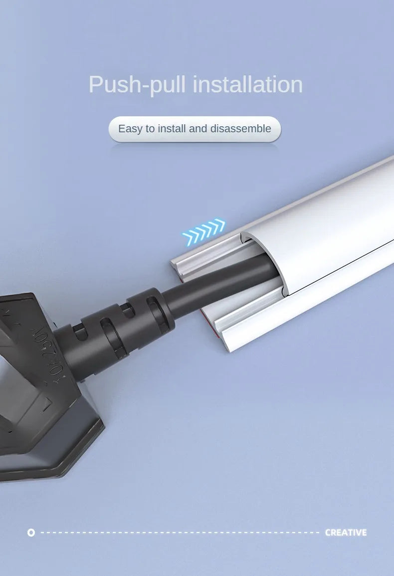 Home Office Data Line Fixed Box Finishing Storage Box Family Wall Cable Sleeve Management Organizer Protector Track Storage Box