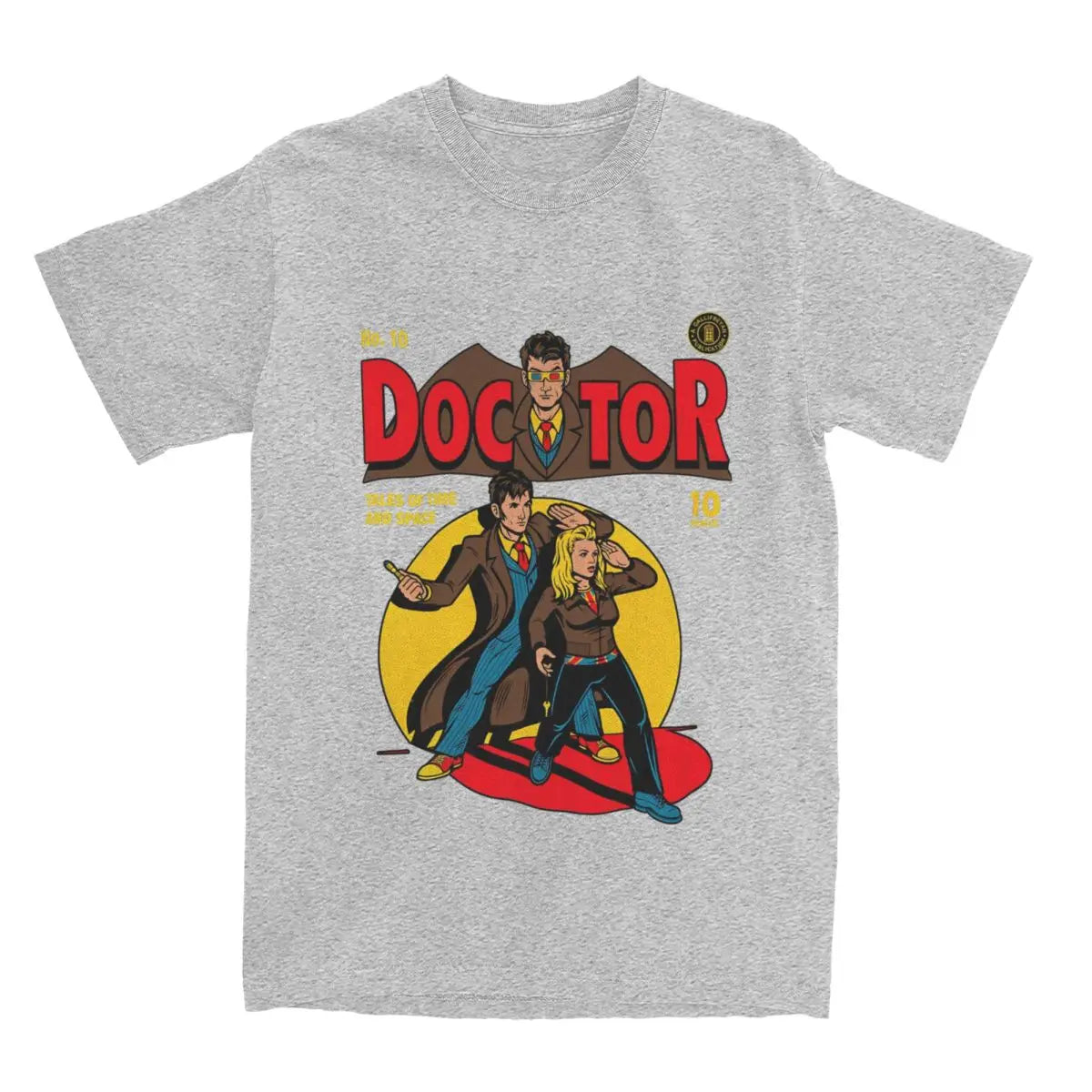 Mens T-Shirt Doctors Who T Shirts Harajuku Godfather Doctors Summer Tees Funny Loose Cotton Tops Plus Size 6XL