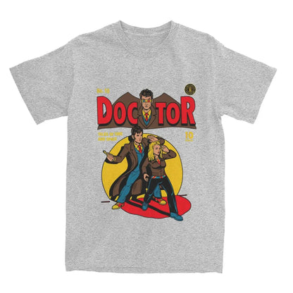 Mens T-Shirt Doctors Who T Shirts Harajuku Godfather Doctors Summer Tees Funny Loose Cotton Tops Plus Size 6XL