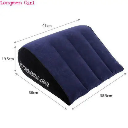 Portable Inflatable Pillow Multifunctional Body Pillow Cushion Positions Support Air Cushion Outdoor Travel Triangular Pillow