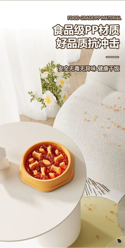 Anti-Slip Anti-Choking Slow Feeder Bowl for Large Dogs - Anti-Tip Pet Food Bowl for Golden Retriever