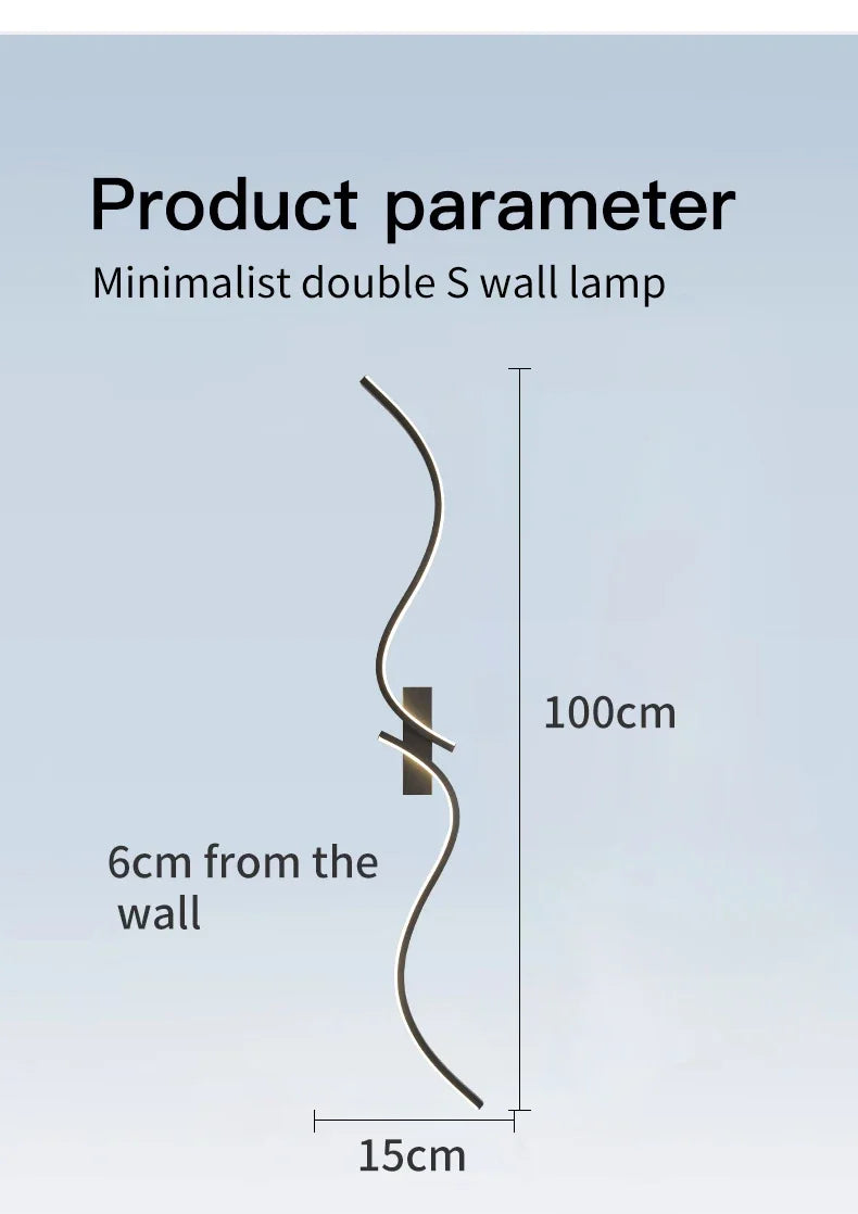 Modern Wall Lamp Letter LED Decorative Lights Nordic Living Room Wall light Corridor Hang Lamp Home Decoration Lighting Fixtures