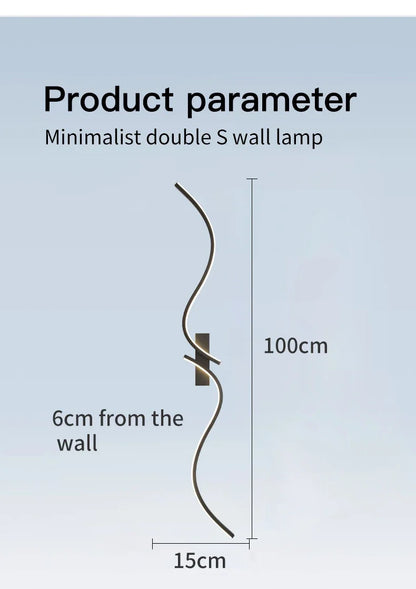 Modern Wall Lamp Letter LED Decorative Lights Nordic Living Room Wall light Corridor Hang Lamp Home Decoration Lighting Fixtures