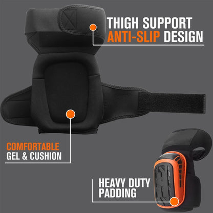 Knee Pads for Work,Construction Knee Pads for Men,Heavy Duty Comfortable Anti-slip Foam Gel Knee Pads for Gardening Flooring