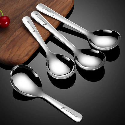 WORTHBUY 304 Stainless Steel Thickening Spoon Creative Long Handle Spoon Pot Spoon Soup Ladle Home Kitchen Essential Tools