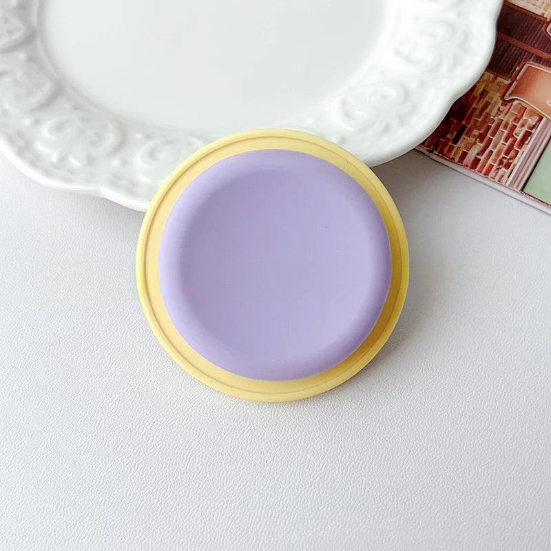 Magnetic Phone Grip Tok Folding Phone Stand Desktop Magsafe Phone Socket Solid Color Bracket INS Phone Holder