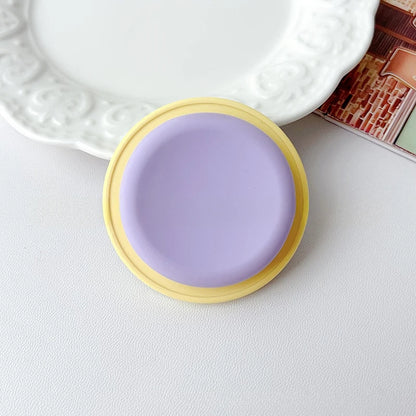 Magnetic Phone Grip Tok Folding Phone Stand Desktop Magsafe Phone Socket Solid Color Bracket INS Phone Holder